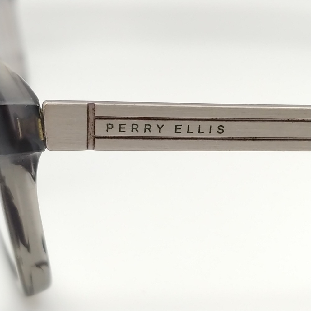 Perry Ellis Eyeglasses Men 54-17-140 Gray Rectangular PE 356-3 Frames Only - Picture 4 of 11